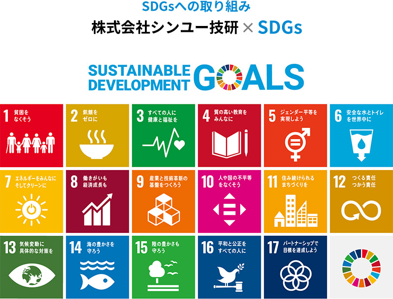 SDGsへの取り組み シンユー技研
